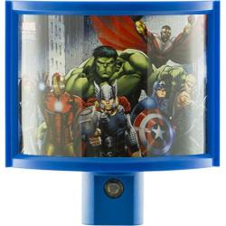 Disney Avengers LED Night Light, Wrapshade, Plug-in, Dusk to Dawn, UL-Listed, Marvel, Iron Man, Captain America, Thor, Ideal for Bedroom, Bathroom, Nursery, 13375, 1-Pack