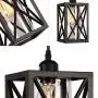 HMVPL Farmhouse Pendent Ceiling Lighting Fixtures with 16.4 Ft Plug in Cord and On/Off Dimmer Switch, Industrial Iron Glass Swag Hanging Lamps for Kitchen Island Dining Room Hallway
