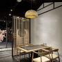 LITFAD Double-Decker Bamboo Pendant Lights Restaurant 1 Light Suspended Light Rustic Weave Ceiling Hanging Light in Beige with Adjustable Hanging Cord for Dining Room Restaurant Bar - 12'' (30 cm)