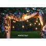 PERFECTDAY Solar String Lights, Shatterproof LED Solar String Light Outdoor G40 Umbrella Lights with 25 Bulbs - 27 Ft Patio Waterproof Lights