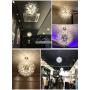 Garwarm Modern Firework Chandeliers,Crystal Chandelier Pendant Lighting,Ceiling Lights Fixtures for Living Room Bedroom Restaurant,8-Light,Gold
