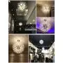 Garwarm Modern Firework Chandeliers,Crystal Chandelier Pendant Lighting,Ceiling Lights Fixtures for Living Room Bedroom Restaurant,8-Light,Gold