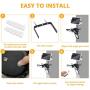 Solar Lights Outdoor, KUFUNG 3 Leaf Solar Pendant Light with Adjustable Multi-Position Panels, Waterproof Solar lamp with Remote Control, for Garage, Deck, Fence, Patio, Shed, Tent(NO Sensor)