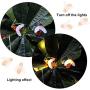 Honeybee Fairy String Lights, Merdeco Plug in String Lights 10ft 20 LED Warm White Lights for Party/Birthday/Wedding/Christmas Indoor Outdoor Decoration