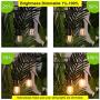 OHLUX Smart Outdoor String Lights Dimmer & Timer, 11.3FT Dusk to Dawn Light Dimmer Switch, 1-100% Brightness Dimmable 120V 360W IP66 Waterproof