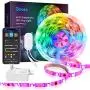 Govee Rgbic Led Strip Lights 16.4 Feet, Works with Alexa and Google Assistant for Bedroom, Kitchen Govee Rgbic Led Strip Lights 16.4 Feet, Works with Alexa and Google Assistant for Bedroom, Kitchen