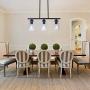 INFRONT Linear Chandelier Farmhouse, Dining Room Chandelier Farmhouse, Dining Light Fixtures Ceiling Hanging, Dining Chandelier Lighting Modern, Kitchen Chandelier Farmhouse, Kitchen Chandelier Light