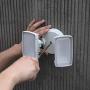 LUTEC LED 3000 Lumen 32W 5000K Integrated Dual-Head Floodlight Outdoor Dusk to Dawn Waterproof Exterior Security Wall Light for Patio Garden Yard