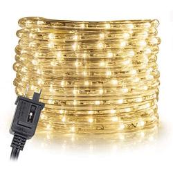 WYZworks LED Rope Lights 300 feet Warm White 3/8'' | UL & ETL Certified IP65 Water Resistant Flexible Accent Holiday Christmas Venue Decoration Indoor/Outdoor Lighting