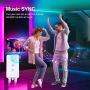 50ft/15m Dreamcolor RGBIC LED Strip Lights for Bedroom, Megulla Bluetooth APP Controlled 12v LED Tape Lights with Remote and 300+ LED-Chasing Lighting Effects for Kitchen, Living Room, Gaming Room