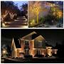 Low Voltage Led Landscape Lights, Lysed 10w 12v Led Flood Light, Garden Lights for Outdoor Spotlights, Perfect for Pathway, Lawns, Walls (Warm White) [6 Pack]