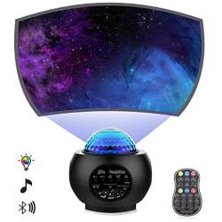 Star Projector Night Light Projector with LED Galaxy Ocean Wave Projector Bluetooth Music Speaker for Baby Bedroom,Game Rooms,Party,Home Theatre,Night Light Ambiance