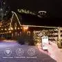 ELECWISH 33ft 100 LED String Lights Dimmable with Remote Control, IP65 Waterproof Decorative Lights for Bedroom Patio Garden Parties Wedding UL588 and TUVus Approved (Warm&White)