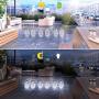 Mason Jar Solar Lights 30 LEDs, 6 Pack Hanging Solar Lights Outdoor, Waterproof Fairy Lights Solar Lanterns for Patio Garden, Hangers and Jars Included- Cool White