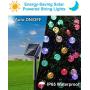 GreenClick Solar String Lights Outdoor, 25ft 40 Led String Lights 8 Modes Crystal Ball Waterproof Solar Powered String Lights for Bedroom, Garden, Party, Festival (Multi-Color)