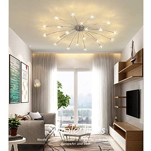 LED Modern Flush Mount Ceiling Lamp Starry Design Pendant Lamps Livingroom Fixture Chic Gypsophila Design Dimmable Iron Bedroom Romantic Decor Chandeliers Light Energy Star Hallway Kitchen Foyer Light