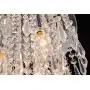 Hile Lighting KU300107 Crystal Chandeliers Flush Mount Ceiling Light Lamp,Diameter 11.0 Inch Height 11.8 Inch, 3 Lights