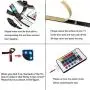 Battery Powered LED Strip Lights, 9.8ft 24-Keys Remote Controlled, DIY Indoor and Outdoor Decoration.