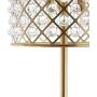 JONATHAN Y JYL9000A Elizabeth 60'' Crystal/Metal LED Floor Lamp, Contemporary, Transitional for Bedroom, Living Room, Brass Gold