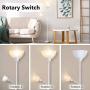 Standing Lamp - Torchiere Floor Lamps, 3000K Eye-Caring, 9W+4W LED Energy Saving, with Adjustable Reading Lamp, Floor Lamps for Living Room, Office, Lamps for Kids, Bedroom