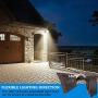 LEONLITE Dusk-to-Dawn LED Outdoor Flood Light (Photocell Included), 3400lm Ultra-Bright Waterproof Security Floodlight, 28W (220W Eqv.), ETL-Listed for Yard Porch, 3000K Warm White, Pack of 2