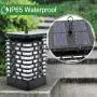 Arzerlize Solar Lanterns Lights Outdoor, 2/P Homey Solar Garden Lights Realistic Flame, Hanging Lantern for Patio, Outside Landscape Easter Yard Art Waterproof Auto On/Off Yellow