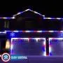 Russell Decor Patriot Independence Day LED 400-30 Rope Lights Blue Red White (30)