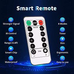 JMEXSUSS Remote Lights Battery Operated, 2 Pack Twinkle Battery Lights with 8 Modes, Warm White Fairy Lights Remote for Bedroom, Christmas, Parties, Wedding, Centerpiece, Decoration