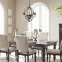 Derksic Orb 6-Light Farmhouse Chandelier Rustic Vintage Metal Chandelier in Black&Rust Bronze Finish for Kitchen Island Dining Room Living Room Foyer, 20.5’’ Dia