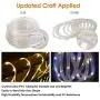 ANJAYLIA 66FT 200 LED Rope Lights Outdoor Plug in String Lights with Timer Remote Control Waterproof Rope Lighting for Outdoor, Party, Christmas, Garden, Patio, Wedding (Warm White) ANJAYLIA 66FT 200 LED Rope Lights Outdoor Plug in String Lights with Timer Remote Control Waterproof Rope Lighting for Outdoor, Party, Christmas, Garden, Patio, Wedding (Warm White)