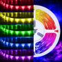 Led Strip Lights 25ft, Charkee Led Lights, RGB Color Changing Light with Remote and Power Supply for Room, Bedroom, Kitchen, Decoration
