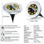 Solar Ground Lights - 10 Packs 8 LED Outdoor Solar Disk Lights Waterproof In-Ground Garden Sidewalk Lights Solar Powered Landscape Lighting for Lawn Patio Pathway Yard Deck Walkway (Warm White) Solar Ground Lights - 10 Packs 8 LED Outdoor Solar Disk Lights Waterproof In-Ground Garden Sidewalk Lights Solar Powered Landscape Lighting for Lawn Patio Pathway Yard Deck Walkway (Warm White)