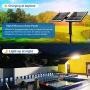 MEIKEE Solar Lights Outdoor, Dusk to Dawn LED Security Lights, 3 Adjustable Heads, Wide Angle Illumination, IP66 Waterproof Solar Powered Exterior Spotlights for Garage Patio Yard(NO Motion Sensor)