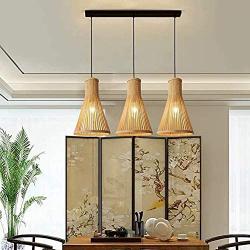 WENMIN Retro Vintage Industrial Chandelier Creative Trumpet Bamboo Height Adjustable Pendant Light Art Dining Room Lamp Suspension Personality Studies Living Lighting Ceiling