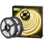 Lighting EVER 32.8ft LED Strip Light, Warm White 2700K, Plug and Play, Bright 1800lm LED Tape Light for Kitchen, Living Room, Stairs and More, 12V Power Supply and Dimmer Switch Included