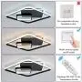 Remote Control Dimmable Ceiling Lighting, Flush Mount 70W LED Dimmable Color Changeable Ceiling Lighting Fixture for Living Room, Bedroom, Dining Room Remote Control Dimmable Ceiling Lighting, Flush Mount 70W LED Dimmable Color Changeable Ceiling Lighting Fixture for Living Room, Bedroom, Dining Room