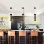 CMNNQ 3 Pack Retro Ceiling Pendant Light, Metal Industrial Hanging Lights Lamp, Classic Kitchen Table Dining Room Lighting Fixture 3PCS Without Bulbs (Bronze)