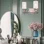LIGOTFIRE Vanity Light Fixture 2 Light Brushed Nickel Celing Hanging Light Fixure Famhouse Pendant Light for Dining Room
