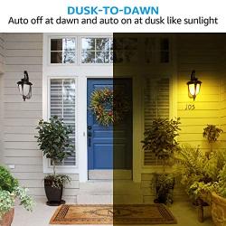 TORCHSTAR 8-Pack LED Dusk-to-Dawn Yellow A19 Bug Light Bulb, 9W 2700K Soft White, Outdoor Photocell Sensor Bulb, UL Listed, Damp Location, Patio, Deck, Porch, Hallway, Backyard