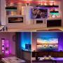 Led Strip Lights, Color Changing Strip Lights 16.4ft Music Sync, Bulit-in Sensitive Mic, RGB Led Music Light Strip with Remote for Room, Bedroom, Gaming Desk, TV Led Strip Lights, Color Changing Strip Lights 16.4ft Music Sync, Bulit-in Sensitive Mic, RGB Led Music Light Strip with Remote for Room, Bedroom, Gaming Desk, TV