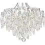 Villette Chrome Pendant Chandelier 15 3/4'' Wide Modern Crystal Cascade LED 5-Light Fixture for Dining Room House Foyer Kitchen Island Entryway Bedroom Living Room - Vienna Full Spectrum