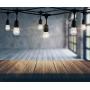 Bulbrite 14 ft, 10-Socket Decorative Kit with Clear Incandescent STRING10/E26/BLACK-S14KT Indoor and Outdoor String Lights, Foot, Black