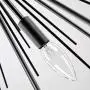 Sputnik Chandelier Ceiling Lighting 7 Lights Pendant Lamp Fixture with Black Metal Finish for Dining Room,Bedroom,Kitchen (Black)