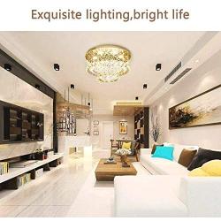 Modern Crystal Chandelier, Raindrop Pendant Lighting Fixtures, Flush Mount LED Ceiling Light, Hanging Lamp for Living Room, Bedroom, Dining Room