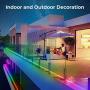 MINGER RGBIC LED Strip Lights, Music Sync Bluetooth Lights with Phone App Control and 5050 LEDs, Water Resistant for Party, Room, Bedroom, TV, Gaming, 16.4ft