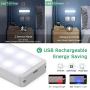 LED Closet Light, 24-LED Newest Version Rechargeable Motion Sensor Closet Light Under Cabinet Wireless Stick-Anywhere Night Light Bar with Large Battery for Stairs,Wardrobe,Kitchen,Hallway (3 Packs)