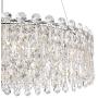 Alyssa Chrome Crystal Pendant Chandelier 23 1/2& Wide Modern Drum LED 8-Light Fixture for Dining Room House Foyer Kitchen Island Entryway Bedroom Living Room - Possini Euro Design