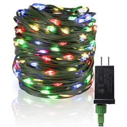 Christmas Lights String 108Ft 200 LED,UL Certified Plug-in 8 Modes Fairy Lights for Xmas Tree,Waterproof Perfect for Outdoor Indoor Garden Wedding Decorations,Multi-Color