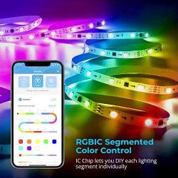 Govee 32.8Ft LED Strip Lights RGBIC App Control, Light Strip with Segmented Color Control Smart Color Picking, Dreamcolor Music Sync Led Lights for Room, Bedroom, Kitchen, Christmas Decor