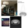 Modern 35cm / 50cm / 60cm Foscarini Caboche Ball Study Room Ceiling Pendant Light Dining Room Chandelier Living Room Pendant Lights (Medium)